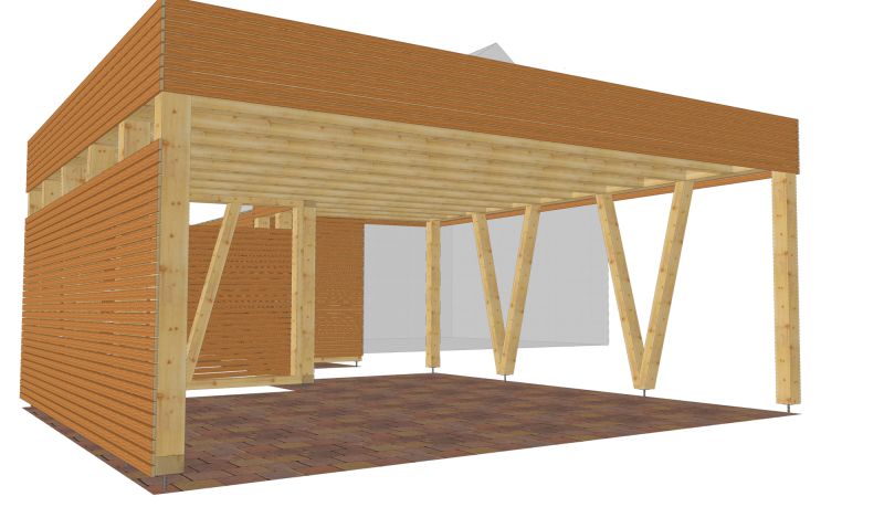 Visualisierung-Carport-