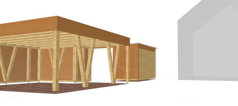 Visualisierung-Carport